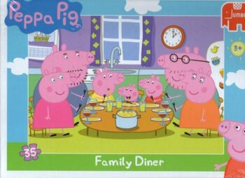 Puzzle 35 pezzi Peppa Pig Cena in famiglia