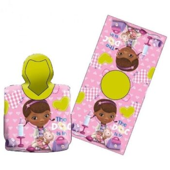 Accappatoio poncho con cappuccio Dottoressa Peluche