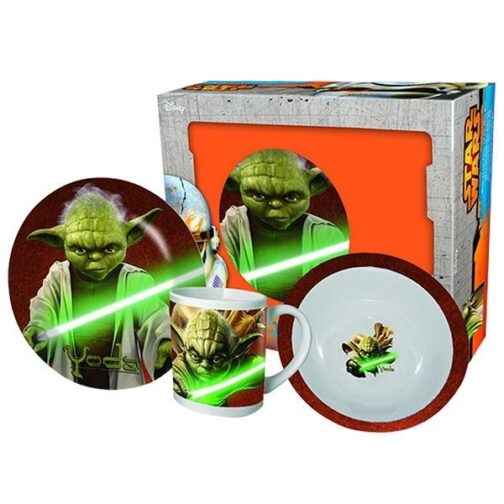 Set tavola in ceramica Star Wars Yoda 3pz