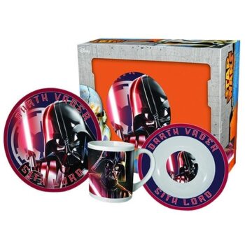 Set tavola in ceramica Star Wars Darth Fener 3pz