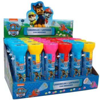 Espositore 24 torce con caramelle Paw Patrol