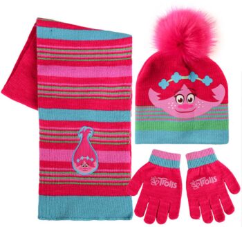 Set Cappellino, Guanti e Sciarpa Trolls