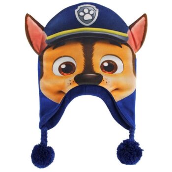 Paw Patrol - Cappellino peruviano Chase con orecchie e pon-pon