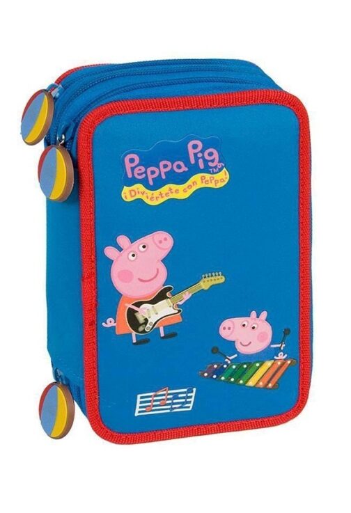 Astuccio doppio completo Peppa Pig