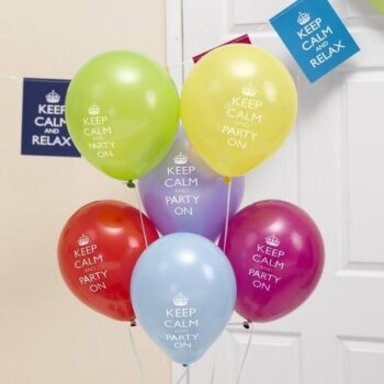 Palloncini festa Keep Calm 8pz