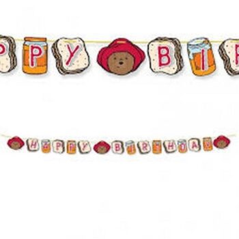 Festone Happy Birthday 3D Paddington Bear
