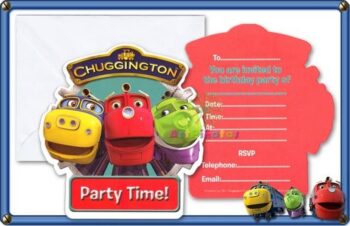 Inviti festa con busta Chuggington