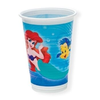 Bicchieri festa Ariel - Mermaid