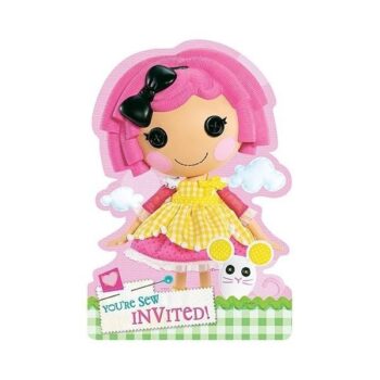 Inviti sagomati per festa Lalaloopsy