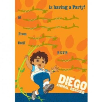 Inviti per festa Diego