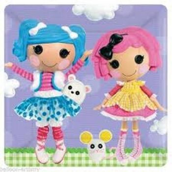 Piatti festa quadrati Lalaloopsy