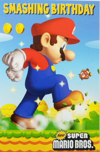 Biglietto Auguri XL Super Mario generico