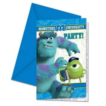 Inviti festa con busta Monsters University