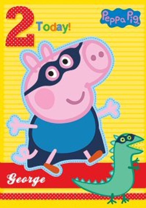 Auguri Compleanno George Peppa Pig 2 anni