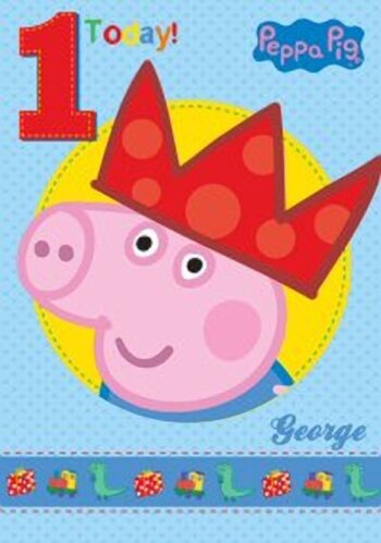 Auguri Compleanno George Peppa Pig 1 anno