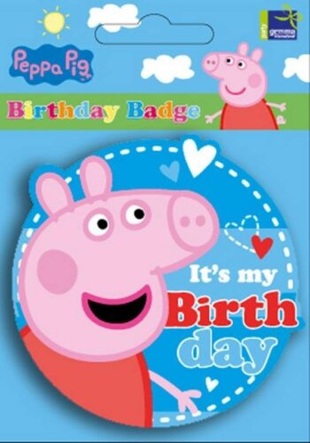 Badge festa Peppa Pig blu