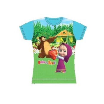 T-shirt Masha e Orso Full Print