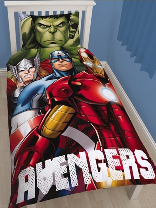 Parure copripiumino singolo Marvel Avengers Shield