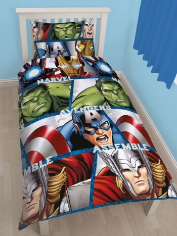 Parure copripiumino singolo Marvel Avengers Shield