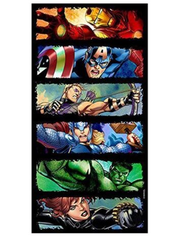 Asciugamano telo mare Avengers Comic Strip