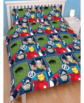 Parure copripiumino letto Marvel Avengers Reversibile 2 in 1