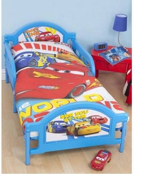 Parure copripiumino lettino con sponde Disney Cars Speed