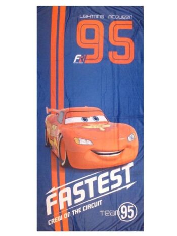Asciugamano telo mare Disney Cars Fastest 95