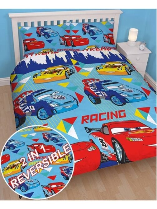 Parure copripiumino matrimoniale reversibile Disney Cars 'Champ'