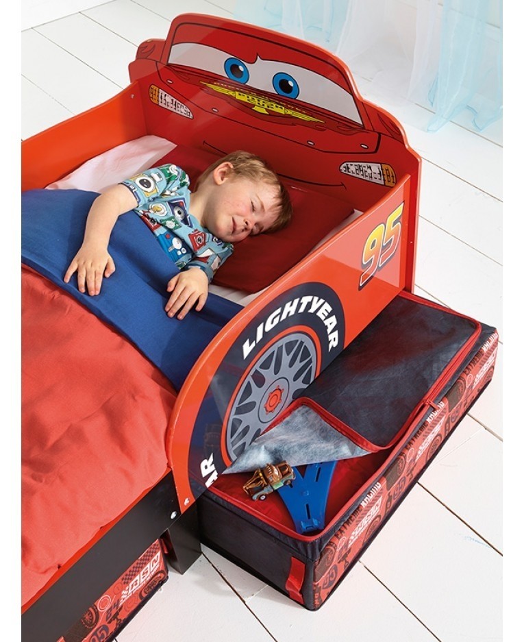 Lettino Disney Cars Con Cassetti-Letti Per Bambini