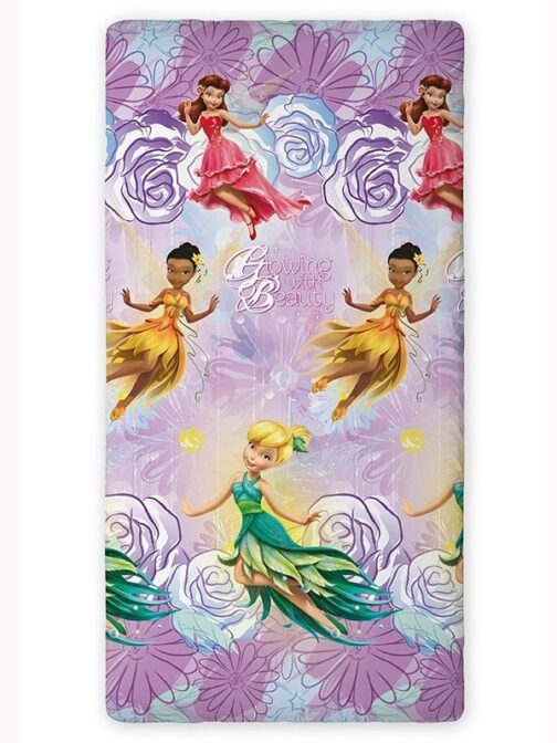 Lenzuolo di sotto con angoli per letto singolo Disney Fairies