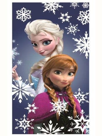 Asciugamano telo mare Disney Frozen Fiocchi di Neve