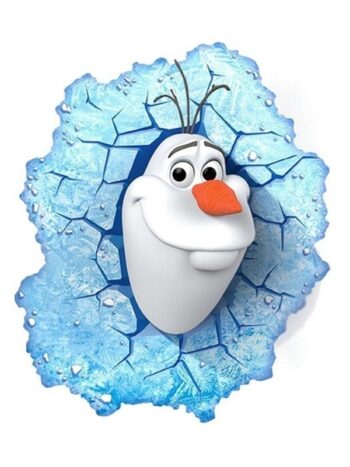 Luce da parete Led Olaf Disney Frozen