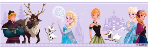 Bordo adesivo Disney Frozen Lilla 5mt
