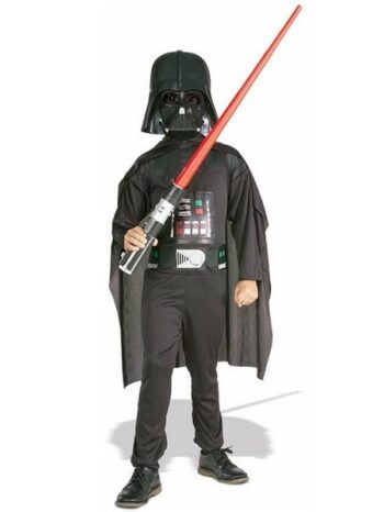 Costume bimbo Darth Vader Star Wars spada laser inclusa