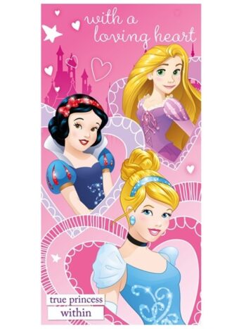 Asciugamano telo mare Principesse Disney "True Princess"
