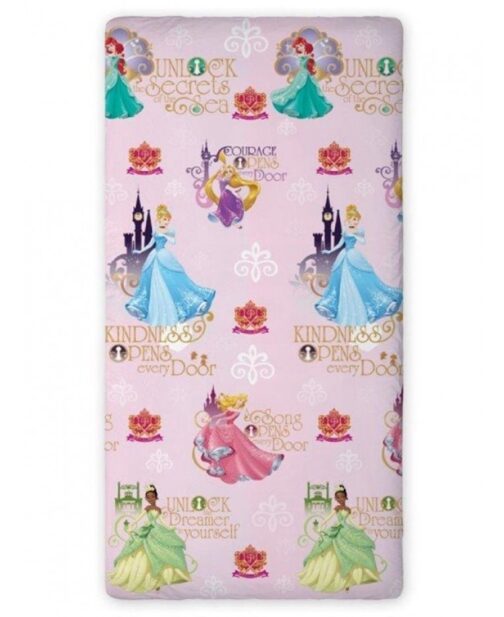 Coprimaterasso letto singolo Principesse Disney