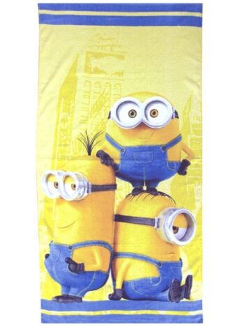 Asciugamano telo mare Minions Trio