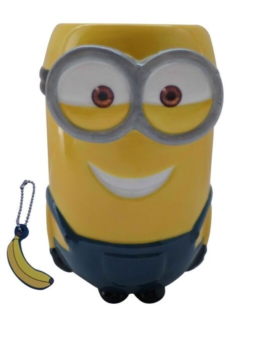 Tazza mug 3D Minions Kevin con charm alla banana