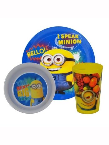 Set tavola 3 pezzi Minions