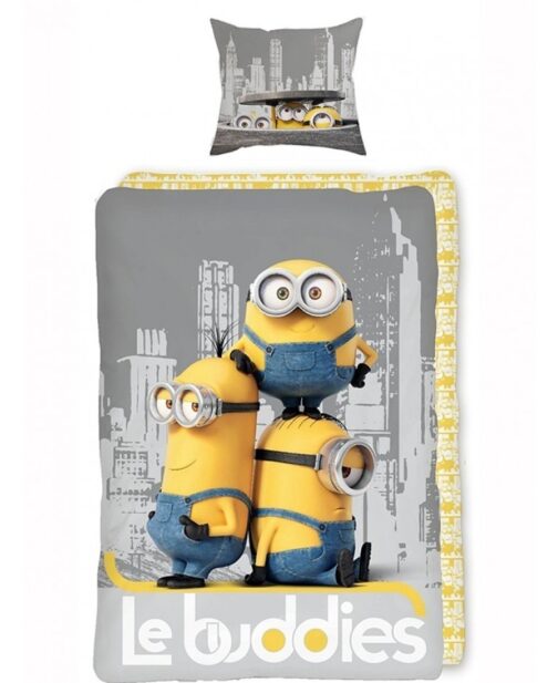 Parure copripiumino singolo Minions Le Buddies 100% cotone