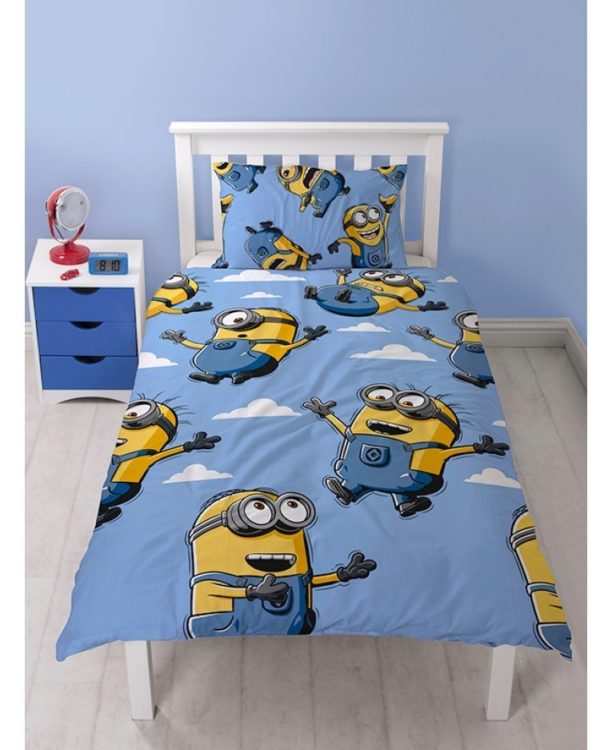 Parure copripiumino letto singolo Minions “Bello!” Reversibile 2 in 1