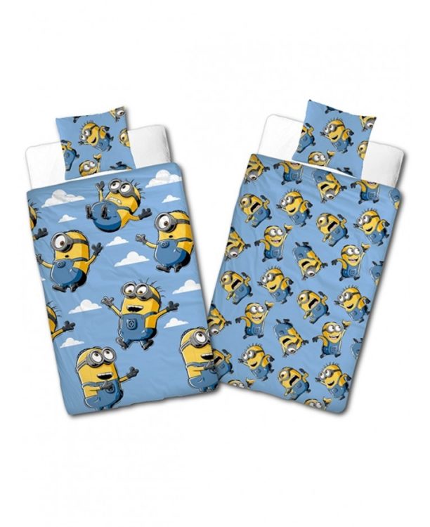 Parure copripiumino letto singolo Minions “Bello!” Reversibile 2 in 1