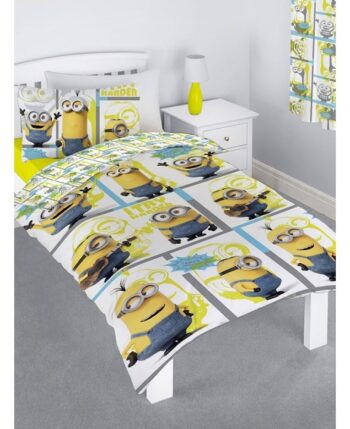 Parure copripiumino letto singolo Minions Reversibile 2 in 1