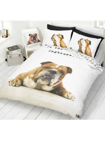 Parure copripiumino singolo double-face Barry Bulldog