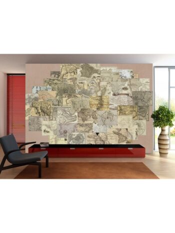 Murale Creative Collage Vintage Maps