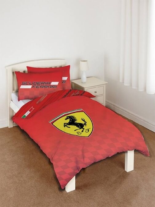 Parure copripiumino singolo reversibile Scuderia Ferrari