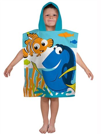 Accappatoio poncho Nemo e Dory