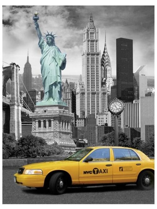 Plaid Pile New York Taxi
