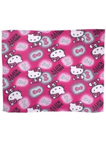 Plaid pile Hello Kitty Fiocchi