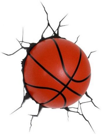 Luce da parete 3D a LED Pallone da Basket